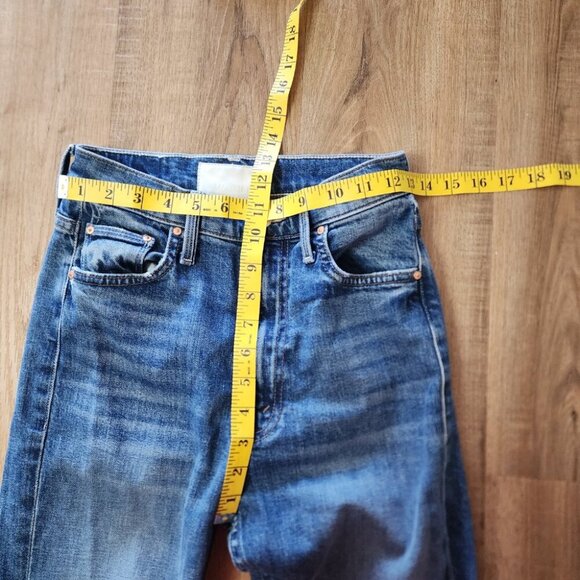 Mother Superior High Waisted Rider Skimp, Straight Leg Raw Hem - Picture 4 of 8